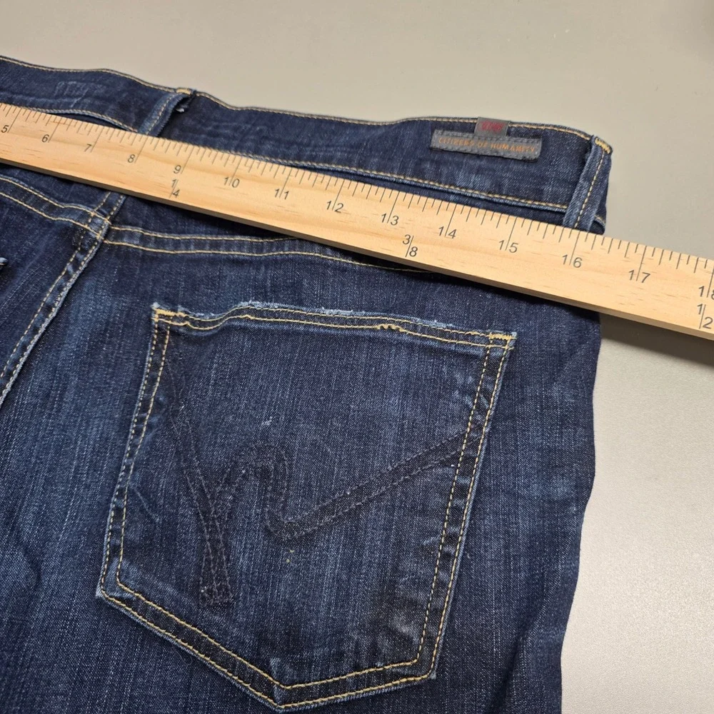 Citizens of Humanity Ava Low Rise Dark Wash Denim Shorts Size 30